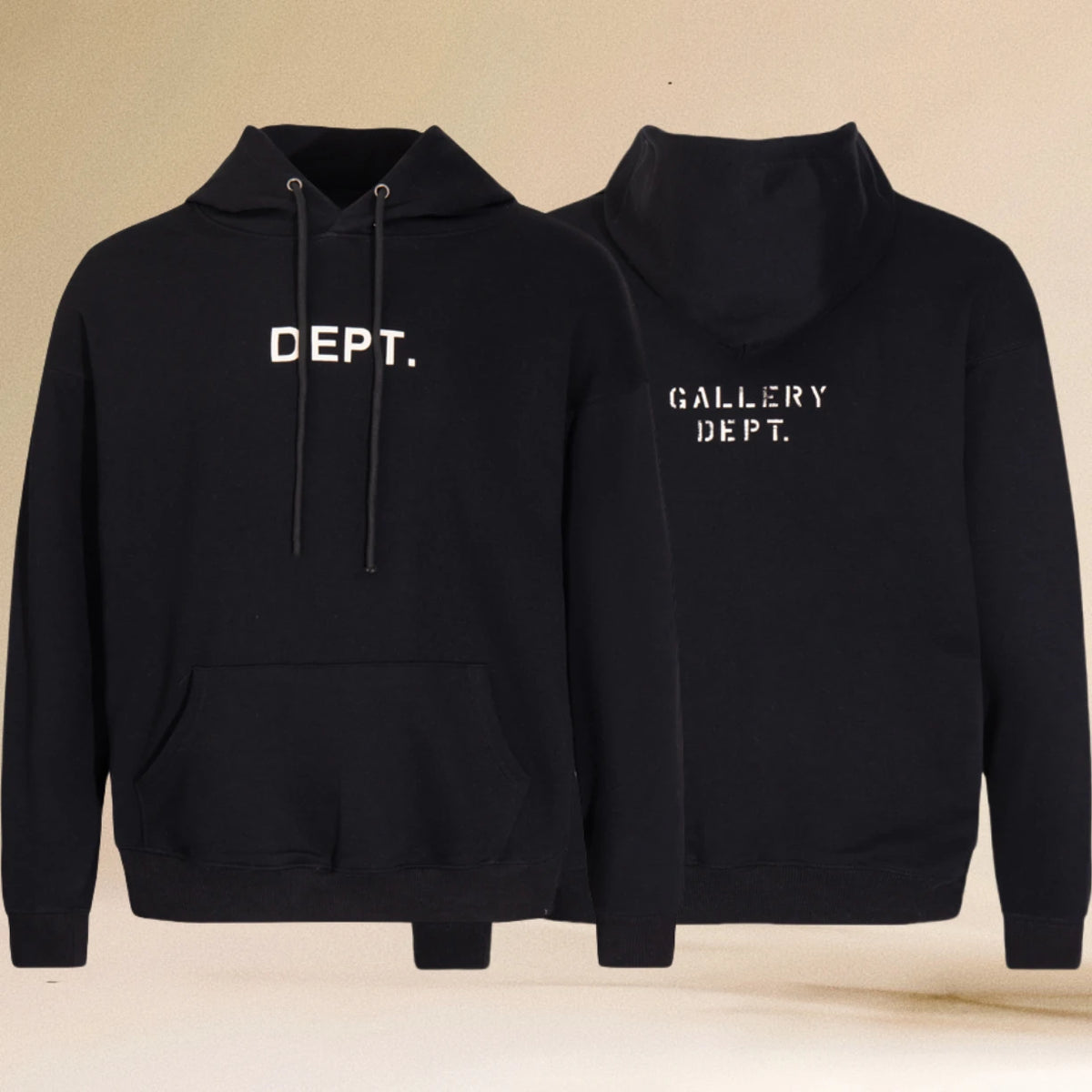 Pop Gallery Dept Hoodie with Letter Print