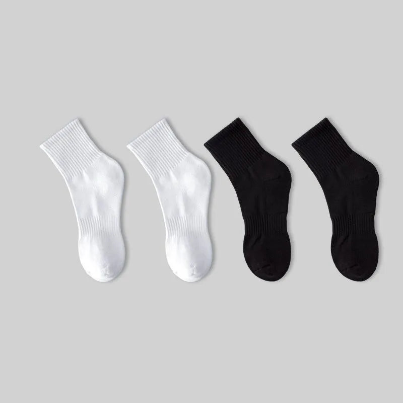 5/10/20 Pairs Neutral Solid Color Socks