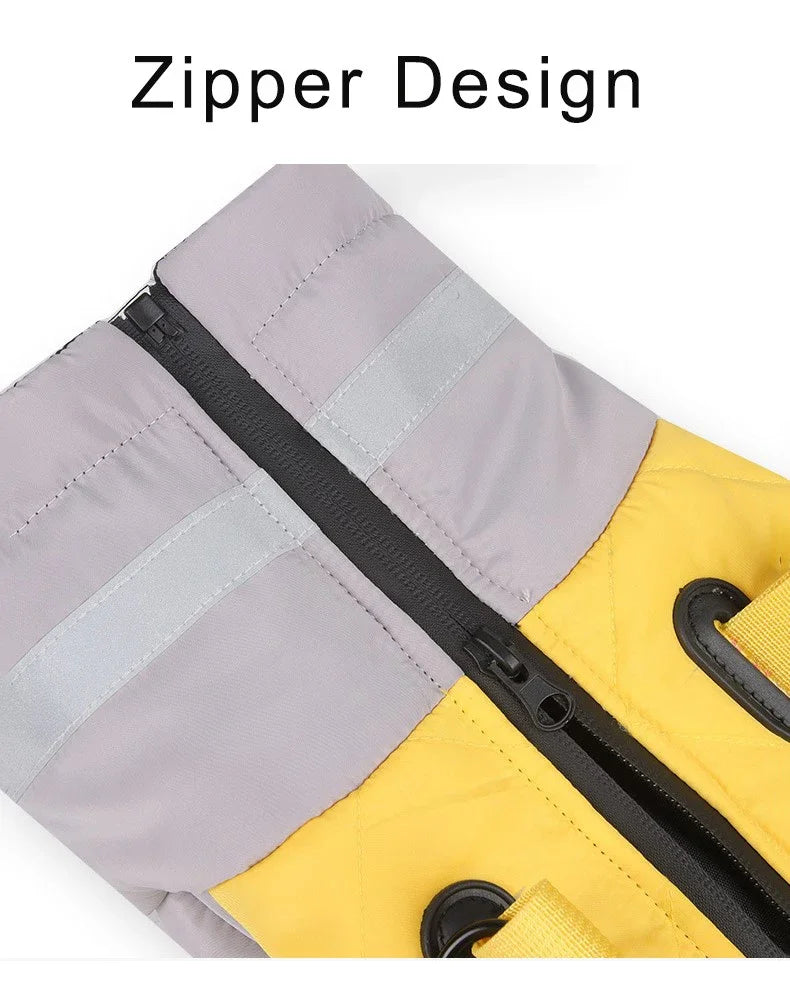Reflective High Collar Warm Large Dog Coats
