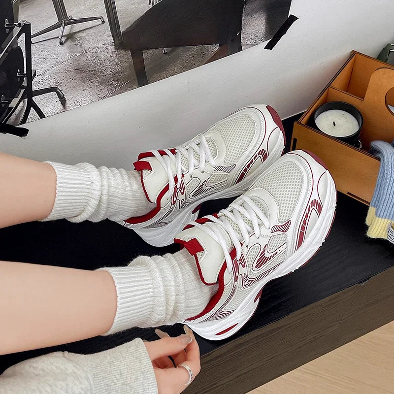 Spring and Autumn New Thick Sole Sneakers