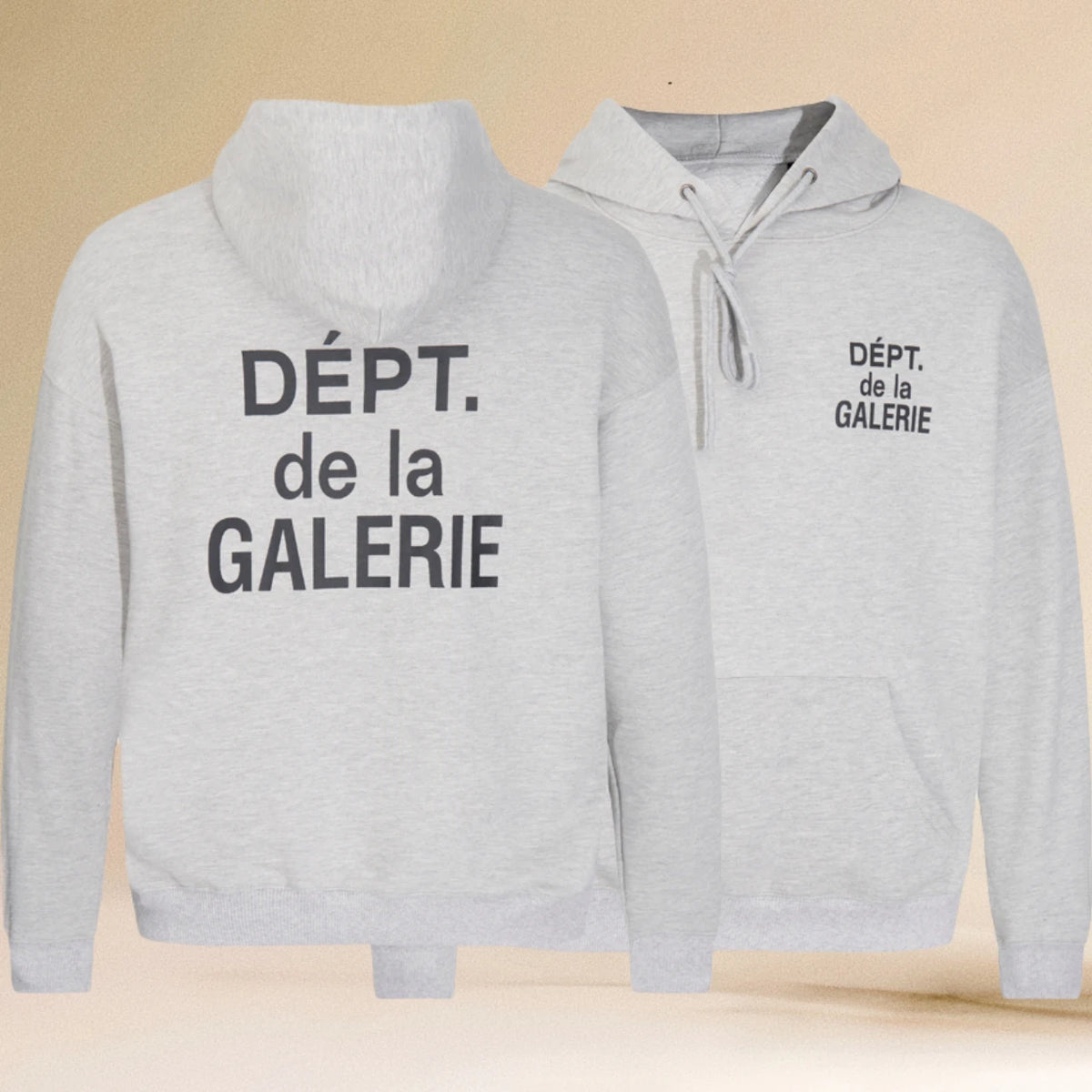 Pop Gallery Dept Hoodie with Letter Print