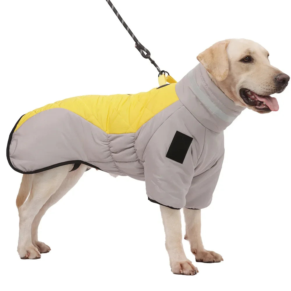 Reflective High Collar Warm Large Dog Coats