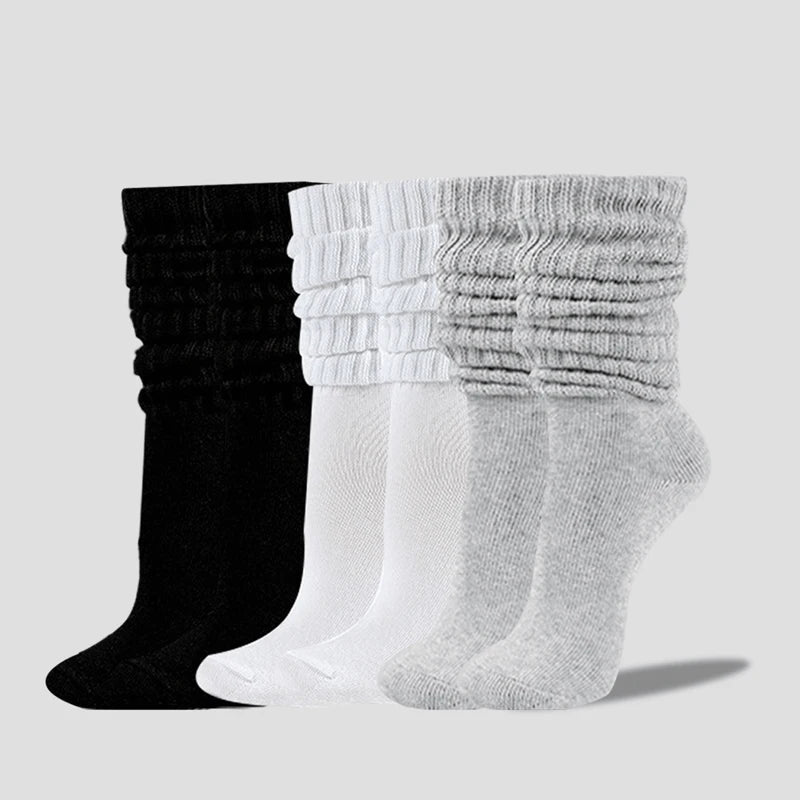 3 Pairs of Women Pile Up Socks
