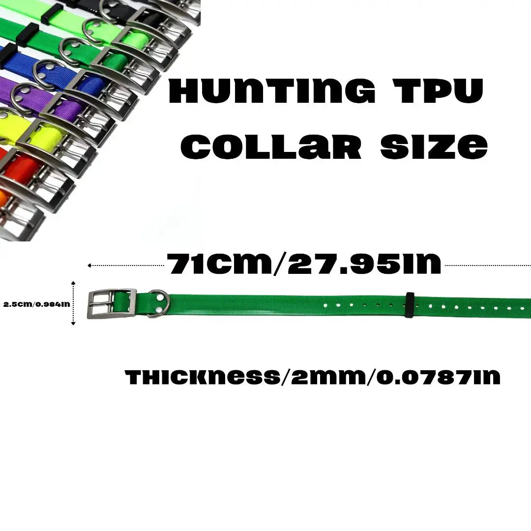 2.5cm Wide Heavy Duty TPU Dog Collar