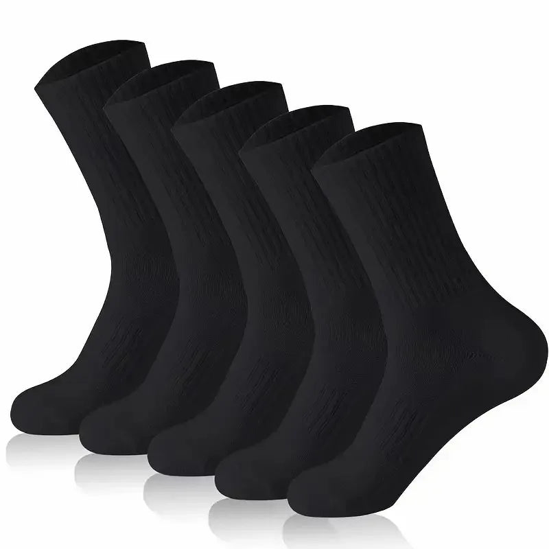 5/10/20 Pairs Neutral Solid Color Socks