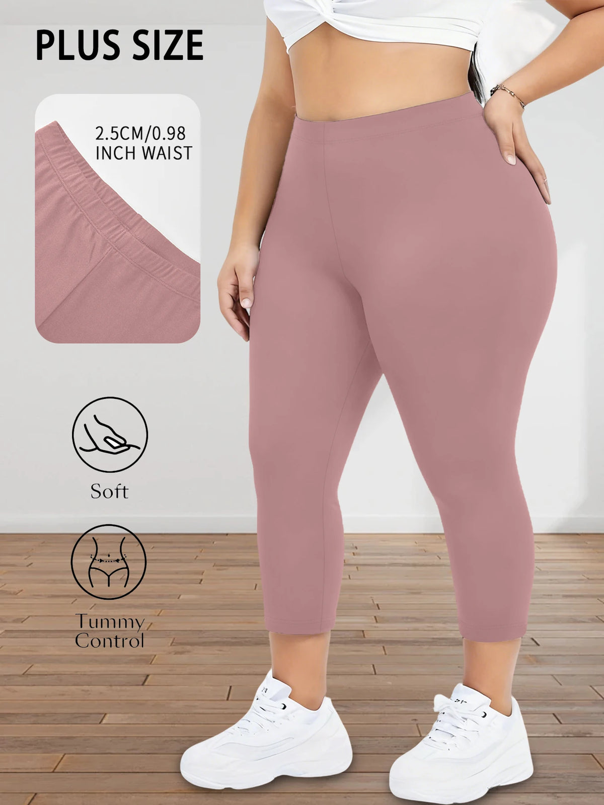 Plus Size Capri Tights
