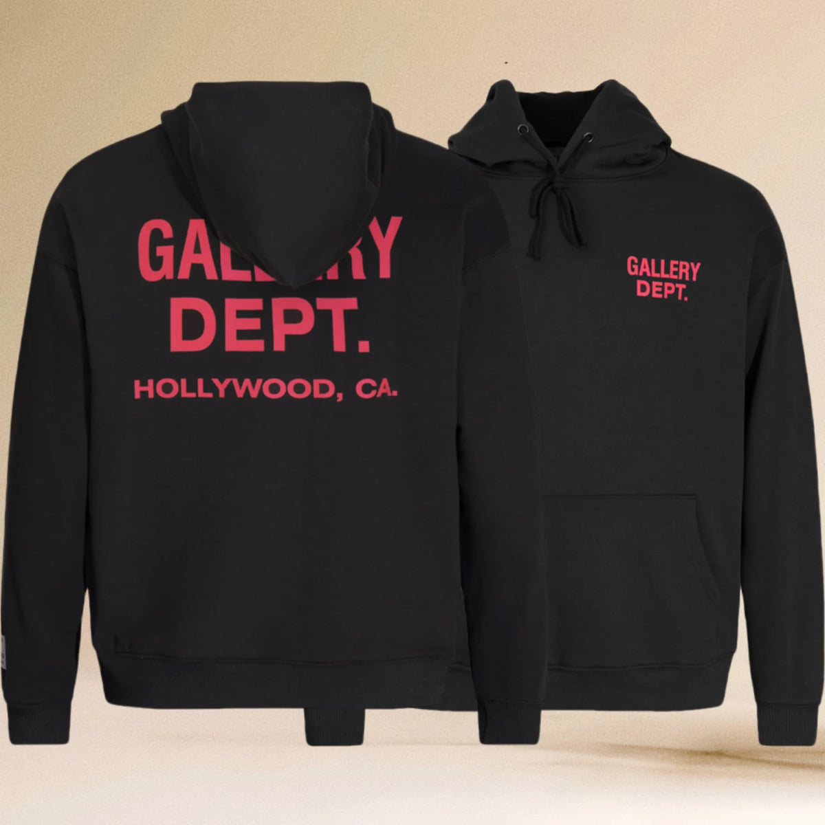 Pop Gallery Dept Hoodie with Letter Print