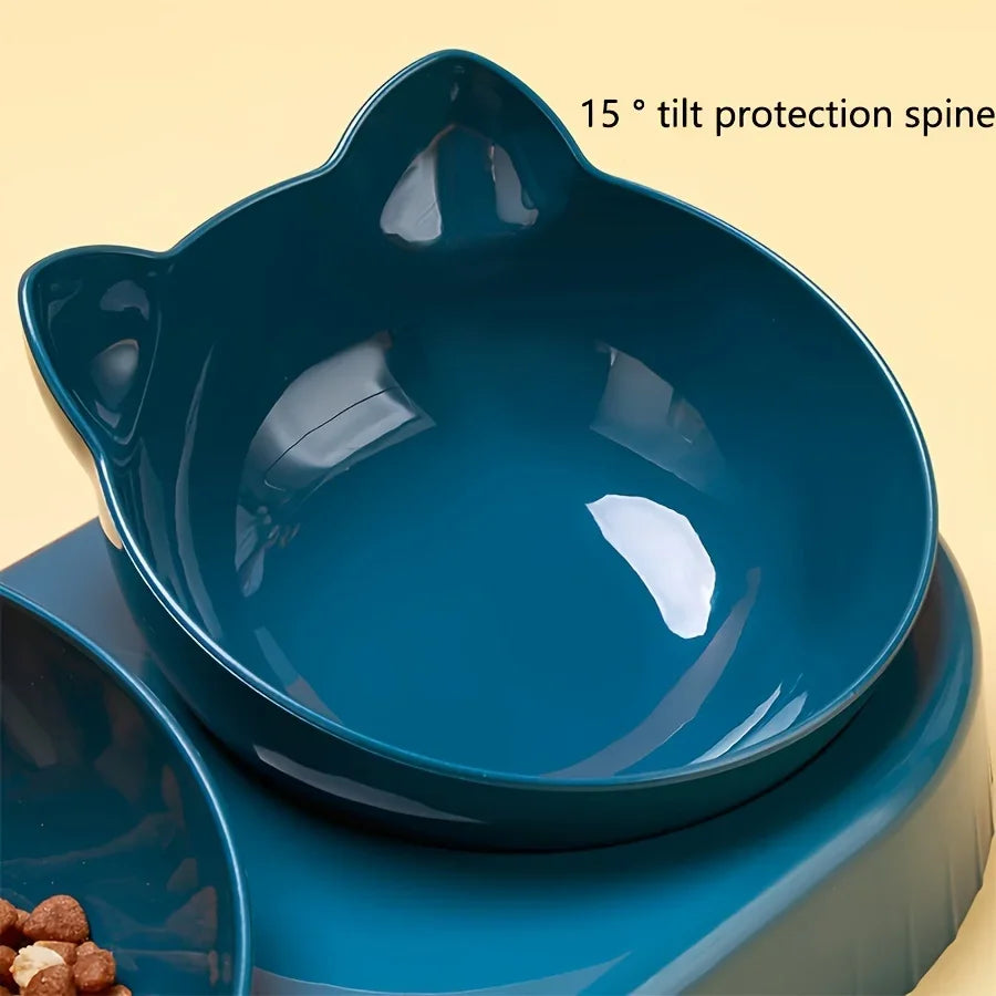 Pet Bowl with Water Feeder3-in-1 Ear Design