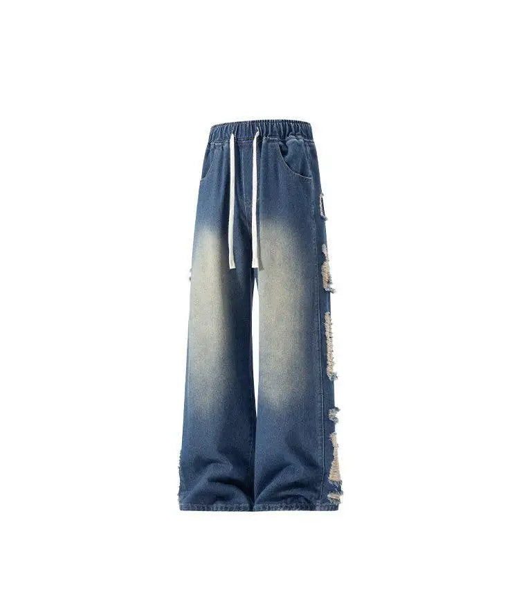 American Style Distressed Casual Denim