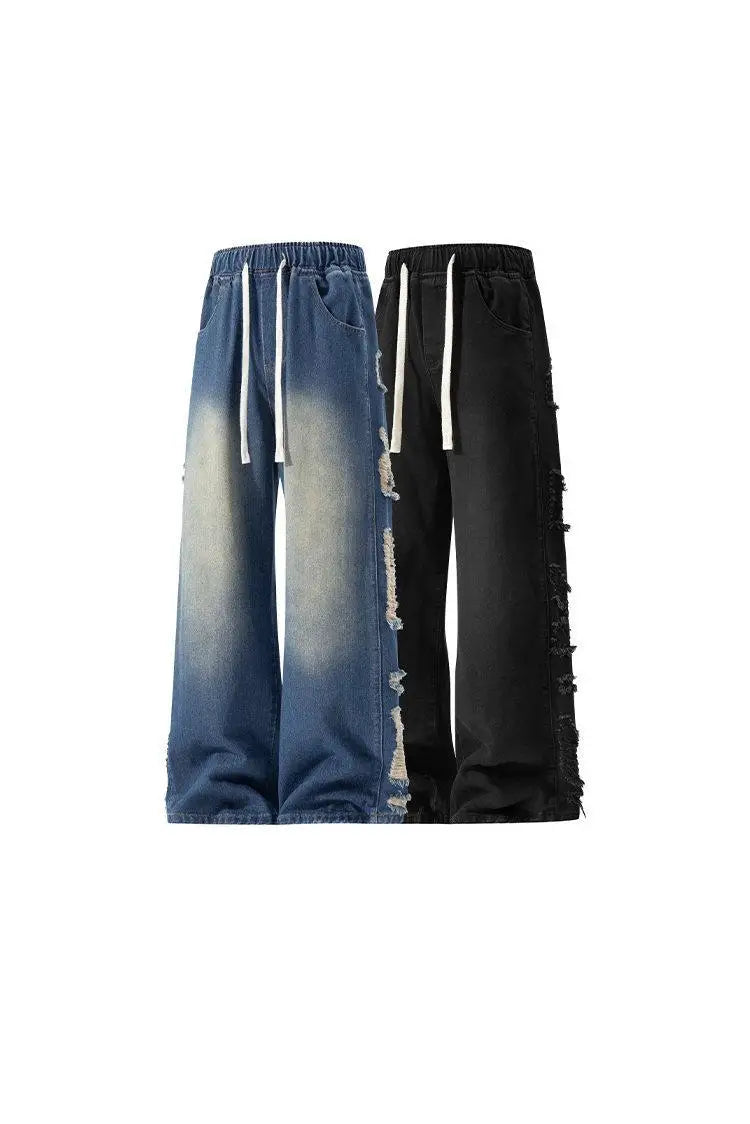 American Style Distressed Casual Denim