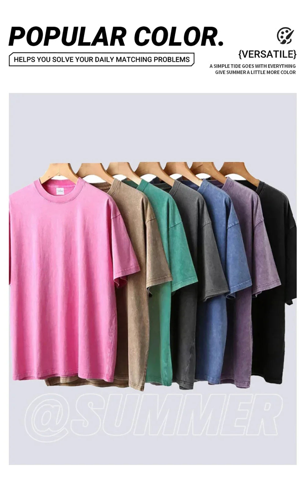 Breathable Multi-color Cotton T-shirt