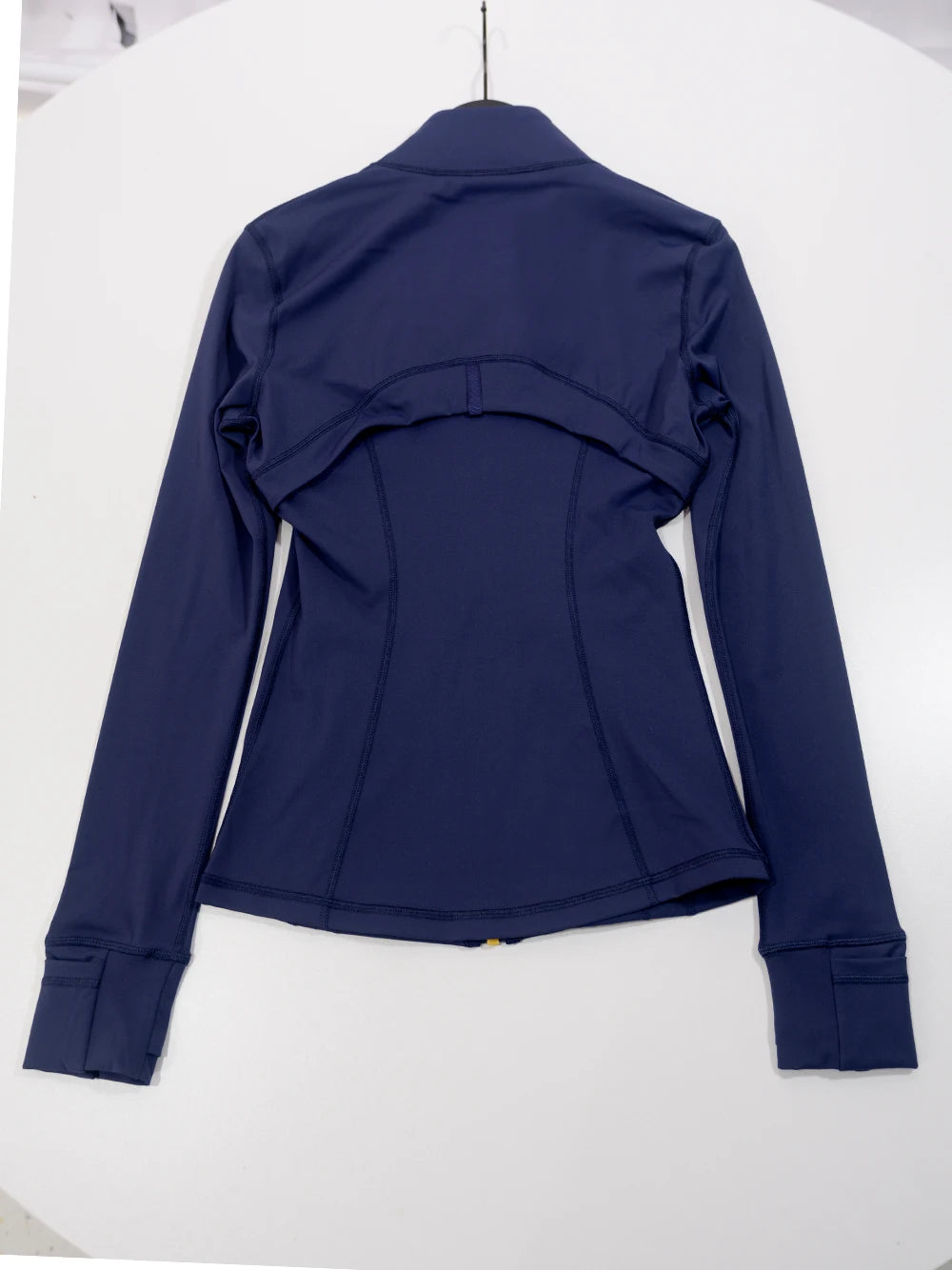 Gold zipper jacket and yoga pants set