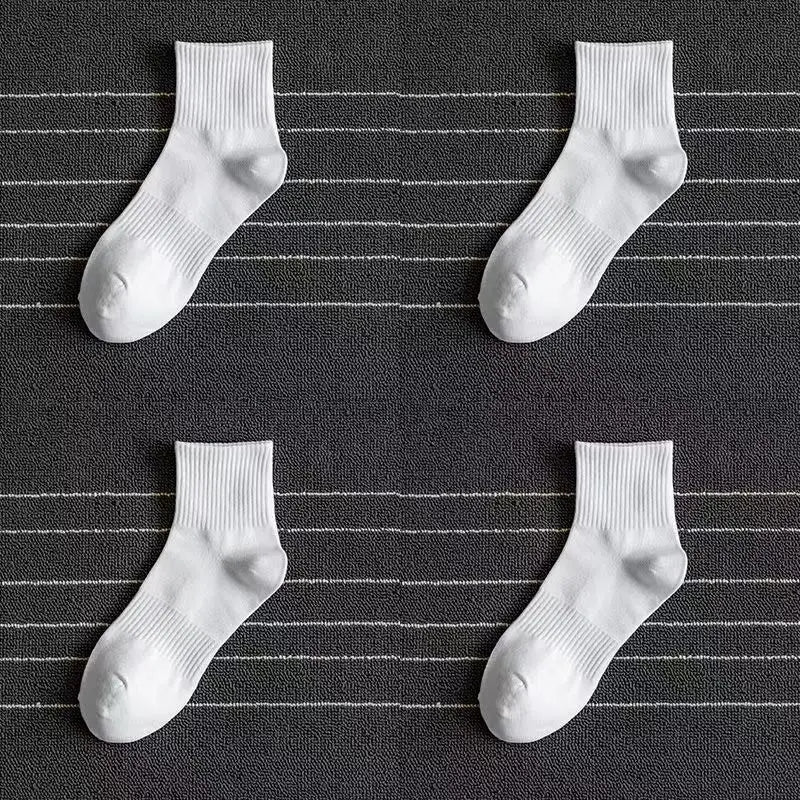 5/10/20 Pairs Neutral Solid Color Socks