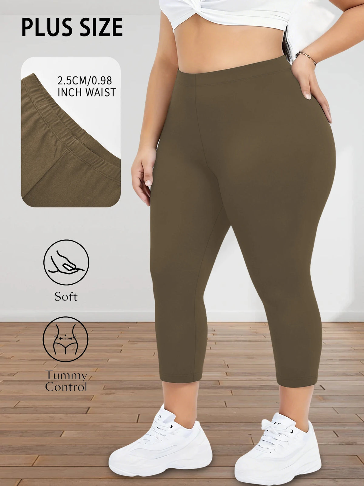 Plus Size Capri Tights