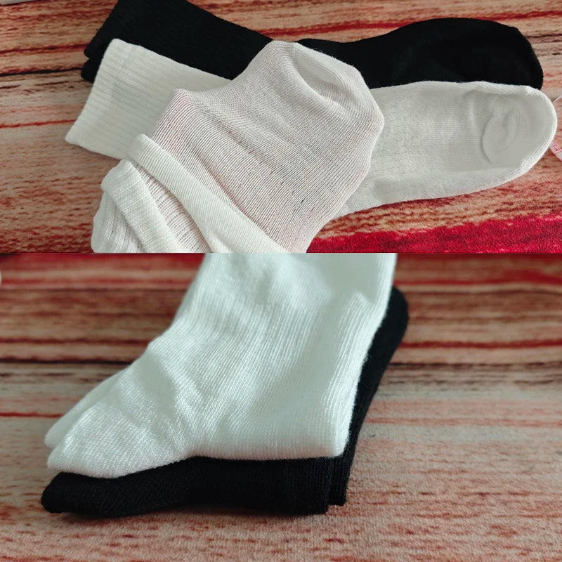 5/10/20 Pairs Neutral Solid Color Socks