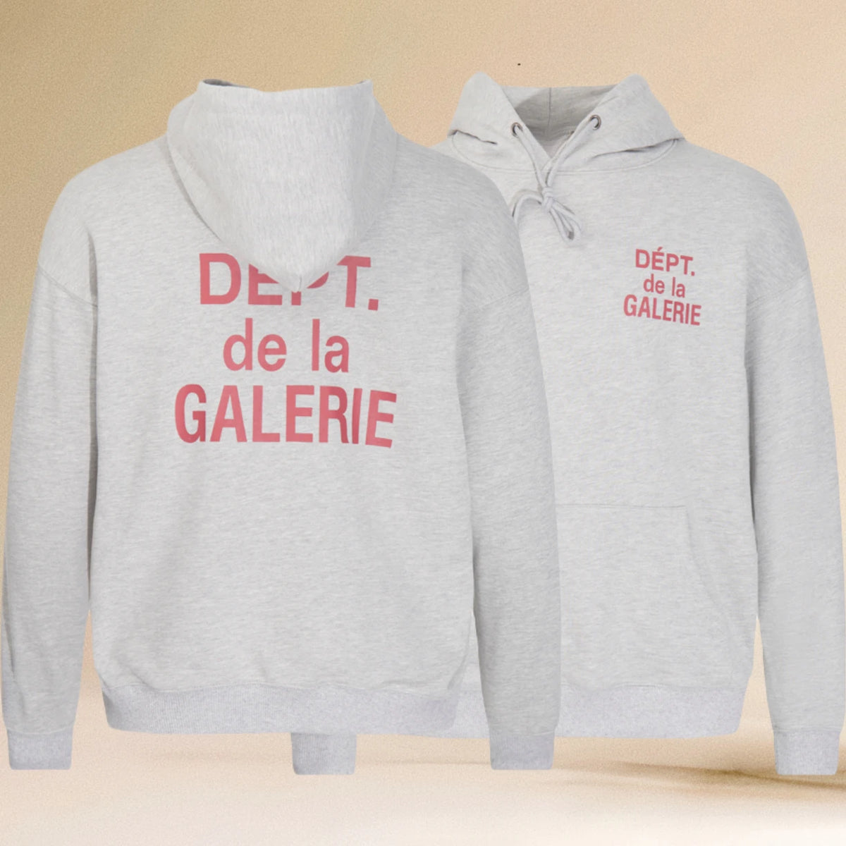 Pop Gallery Dept Hoodie with Letter Print