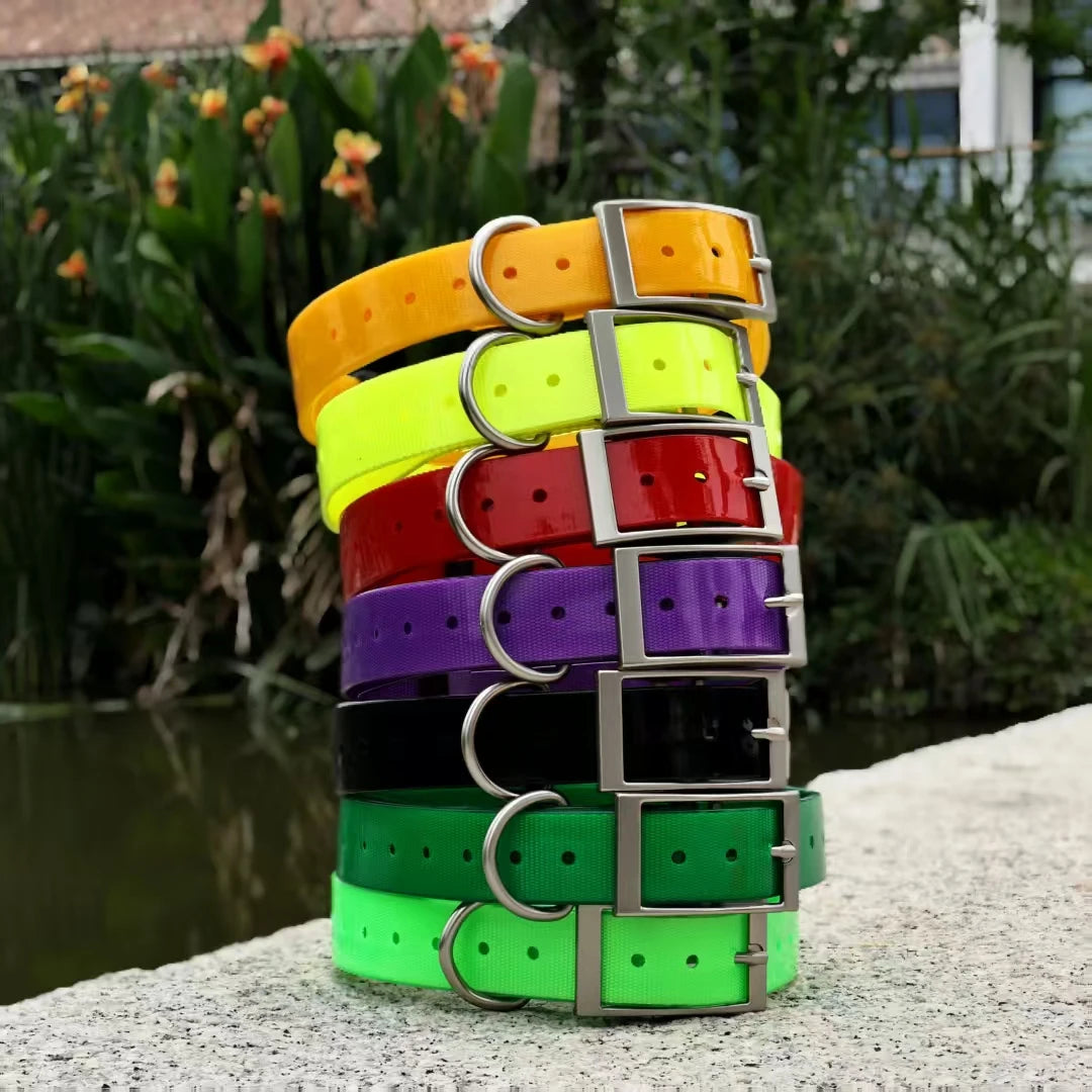 2.5cm Wide Heavy Duty TPU Dog Collar