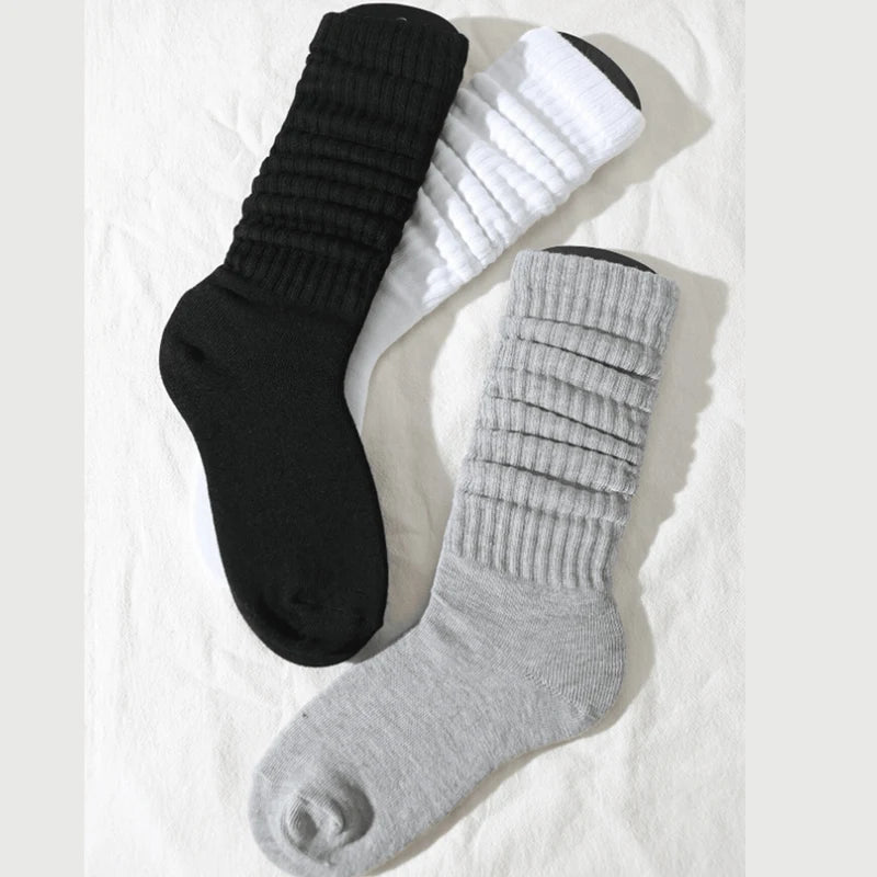 3 Pairs of Women Pile Up Socks