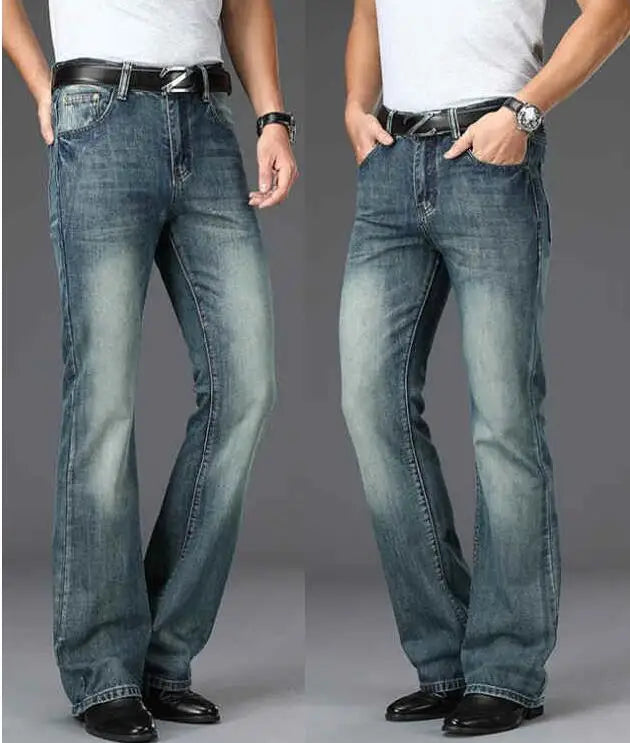 Men's Flared Jeans Loose Men Big-Leg Jeans Men Flared Pants Boot Cut Leg Designer Classic Jeans Multiple Styles Size 28-40