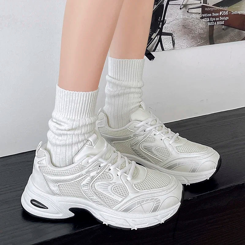 Spring and Autumn New Thick Sole Sneakers
