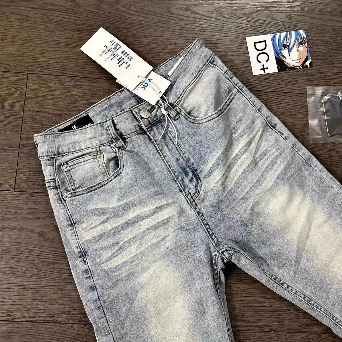 Luxury Washed Light Blue Jeans