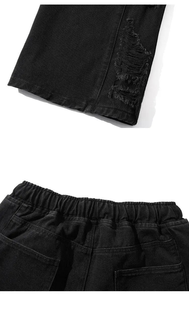 American Style Distressed Casual Denim