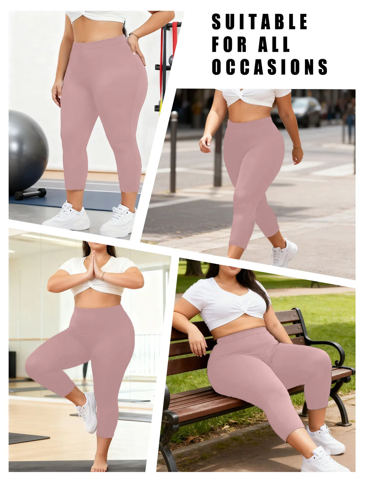 Plus Size Capri Tights