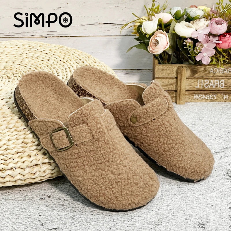 Fall/ Winter Women Plush Casual Sandals