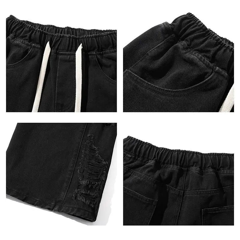American Style Distressed Casual Denim