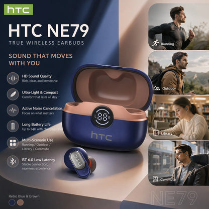 HTC NE79 Bluetooth AI Translator Earbuds