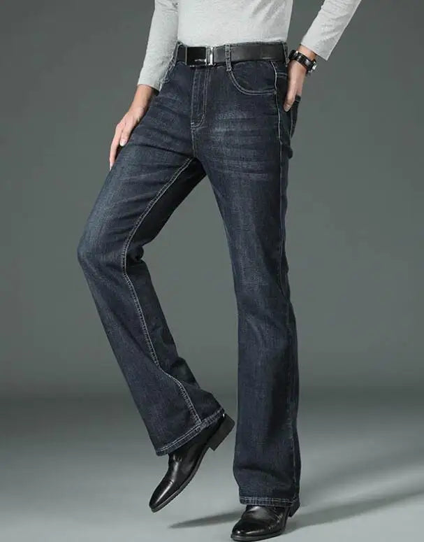 Men's Flared Jeans Loose Men Big-Leg Jeans Men Flared Pants Boot Cut Leg Designer Classic Jeans Multiple Styles Size 28-40