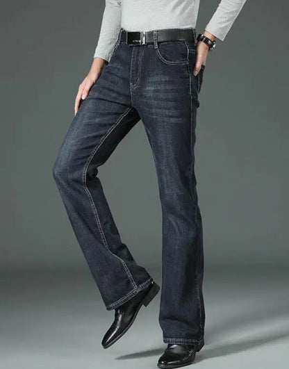 Men's Flared Jeans Loose Men Big-Leg Jeans Men Flared Pants Boot Cut Leg Designer Classic Jeans Multiple Styles Size 28-40
