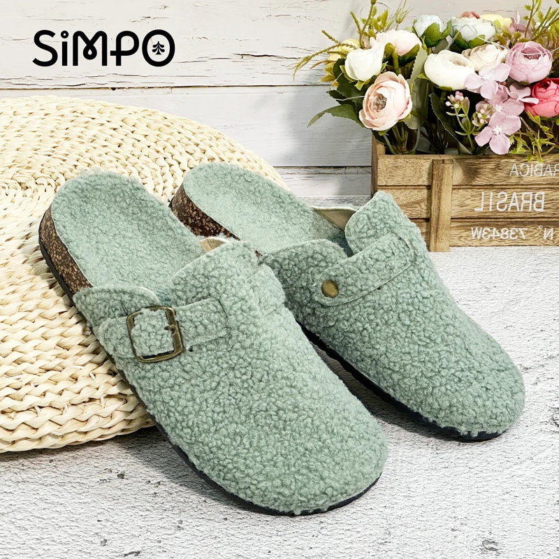 Fall/ Winter Women Plush Casual Sandals