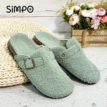 Fall/ Winter Women Plush Casual Sandals