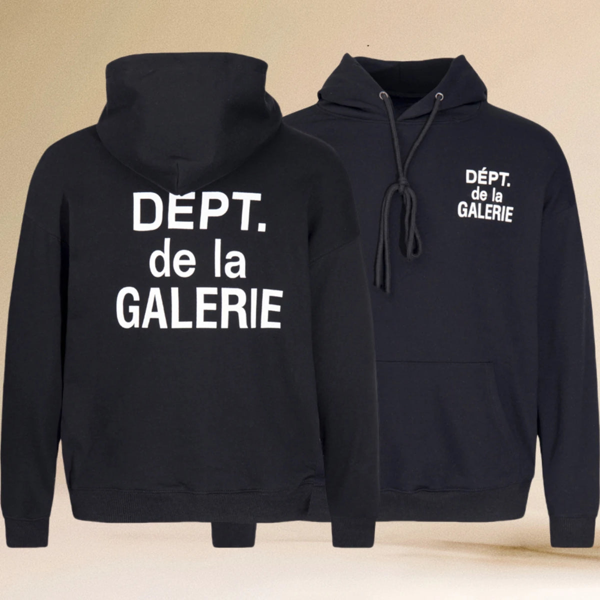 Pop Gallery Dept Hoodie with Letter Print