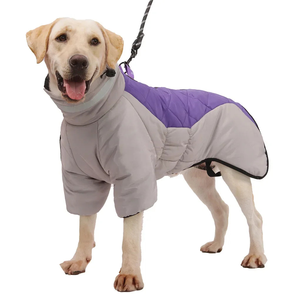 Reflective High Collar Warm Large Dog Coats