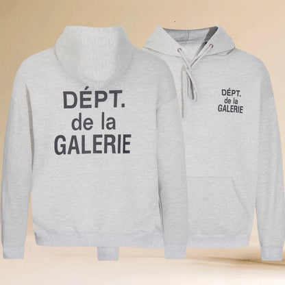 Pop Gallery Dept Hoodie with Letter Print
