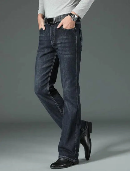 Men's Flared Jeans Loose Men Big-Leg Jeans Men Flared Pants Boot Cut Leg Designer Classic Jeans Multiple Styles Size 28-40
