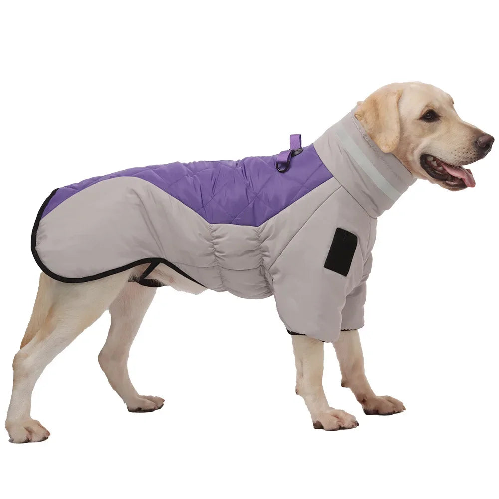 Reflective High Collar Warm Large Dog Coats