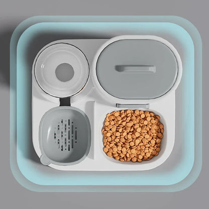 Cat/Dog Two-in-one Large-Capacity Feeding and Drinking Water Bowl