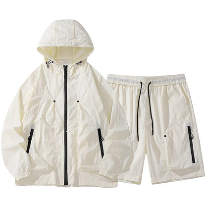 Men's Summer New Breathable Outdoor Quick Drying Short Set