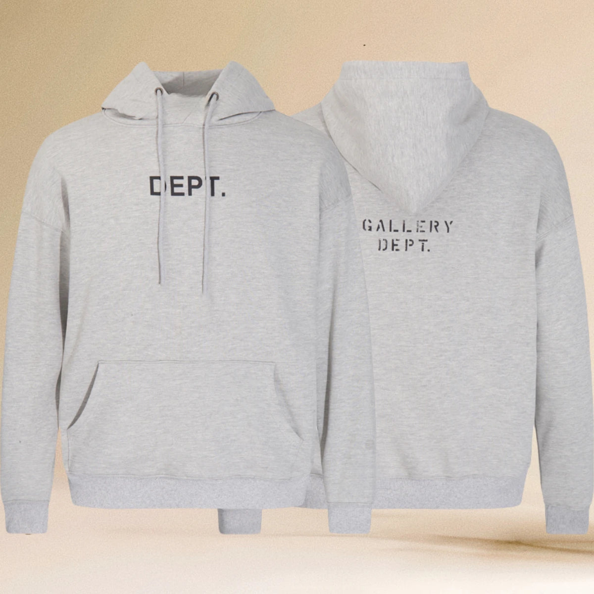 Pop Gallery Dept Hoodie with Letter Print
