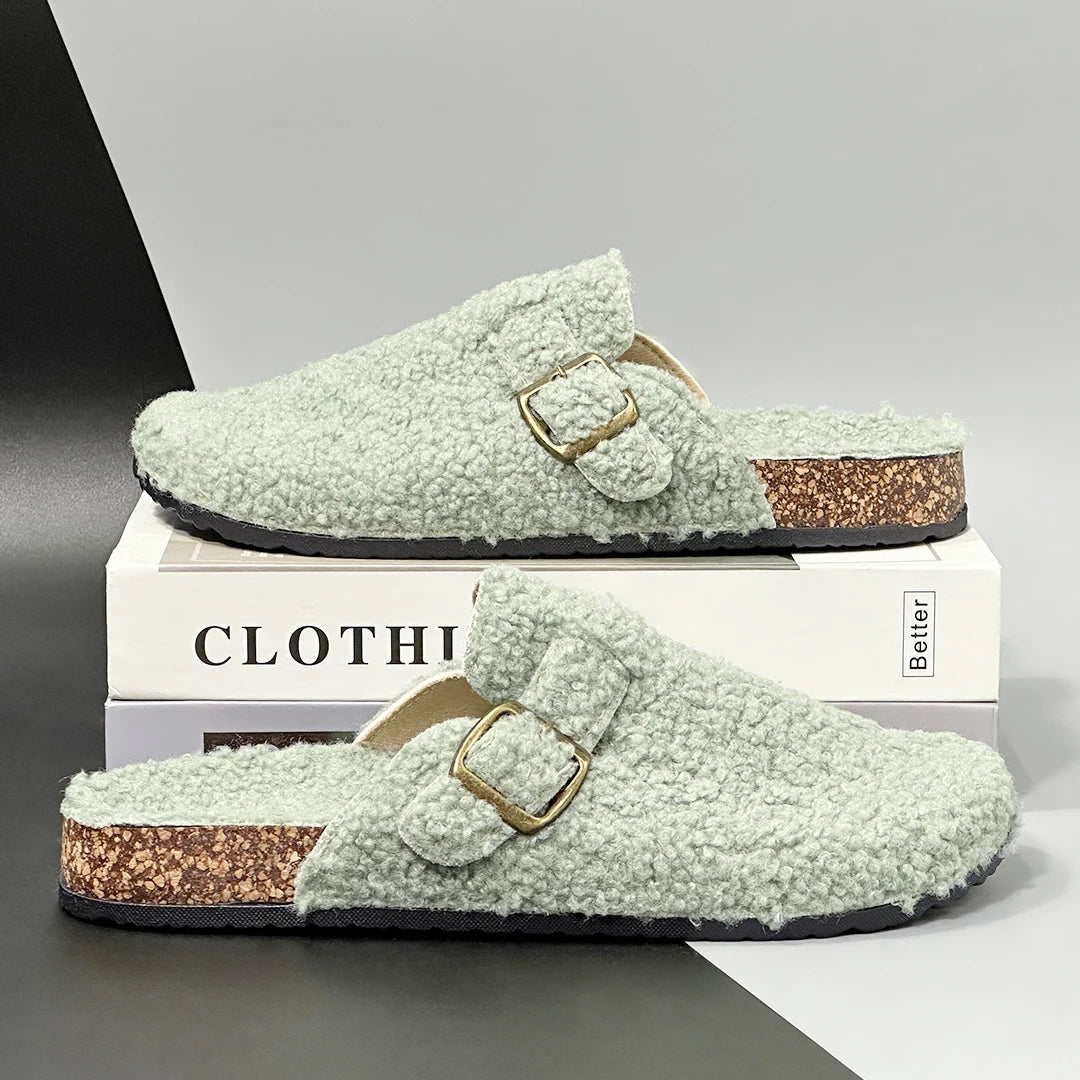 Fall/ Winter Women Plush Casual Sandals