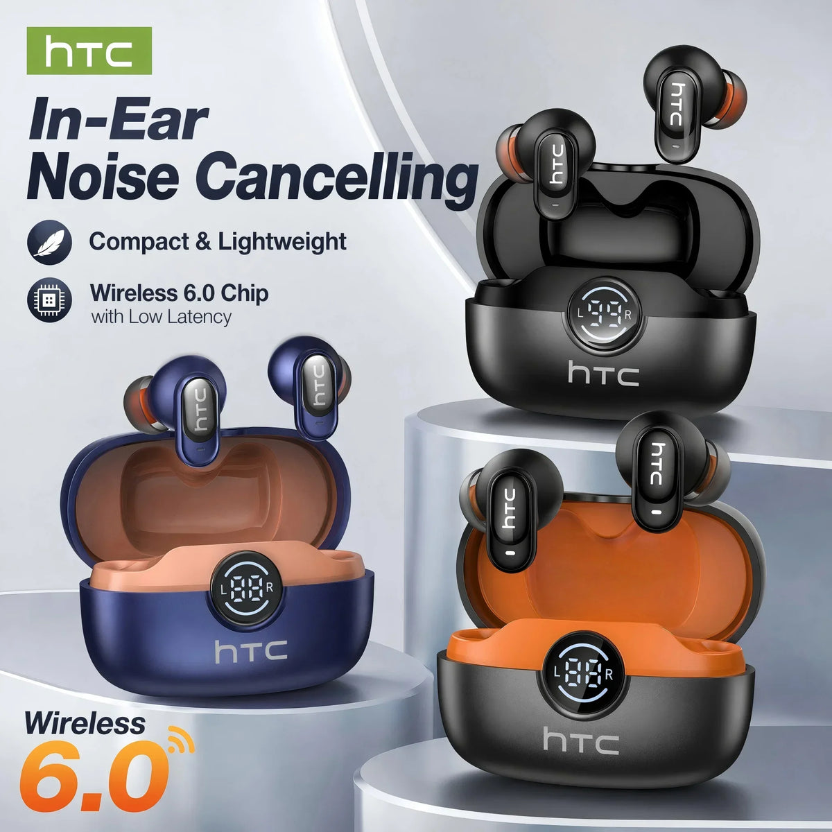 HTC NE79 Bluetooth AI Translator Earbuds