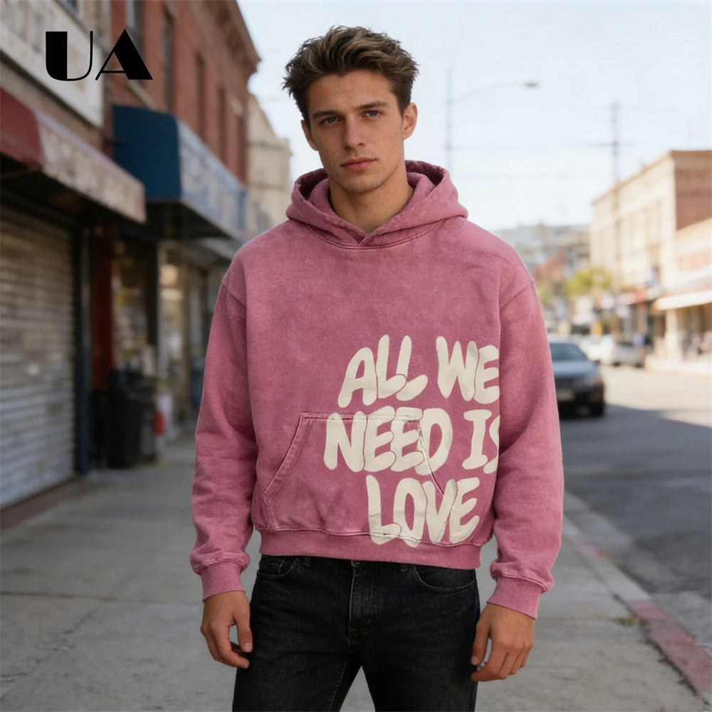 All We Need is Love Hoodies for Men
