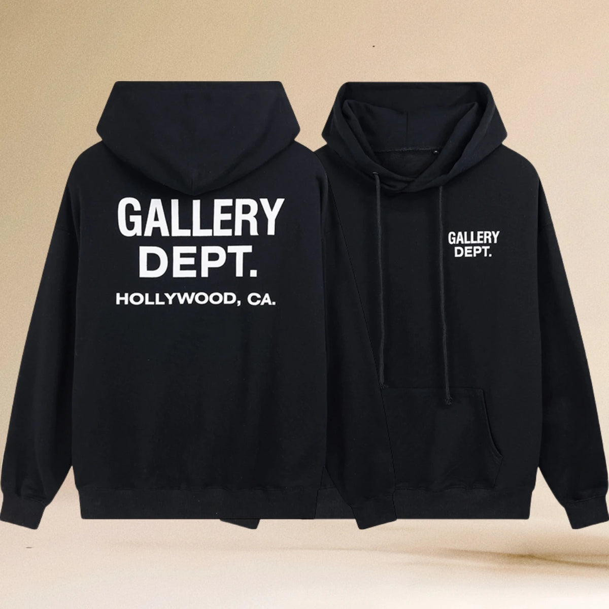 Pop Gallery Dept Hoodie with Letter Print
