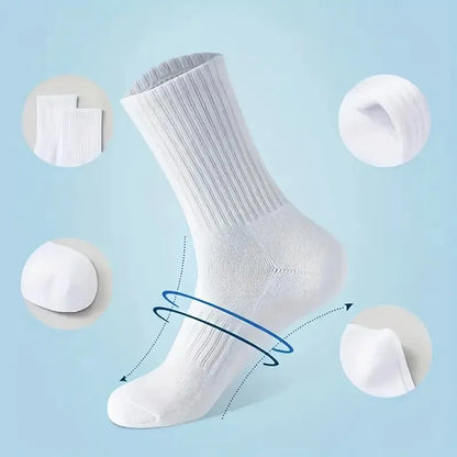 5/10/20 Pairs Neutral Solid Color Socks