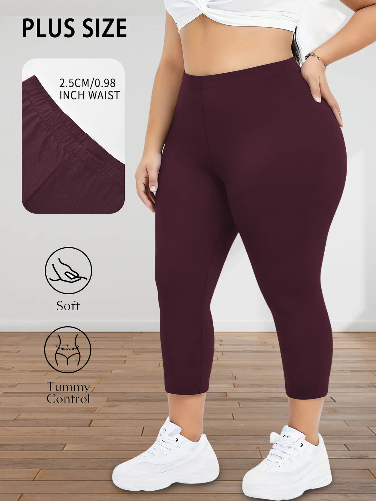 Plus Size Capri Tights
