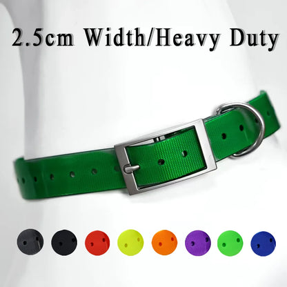 2.5cm Wide Heavy Duty TPU Dog Collar