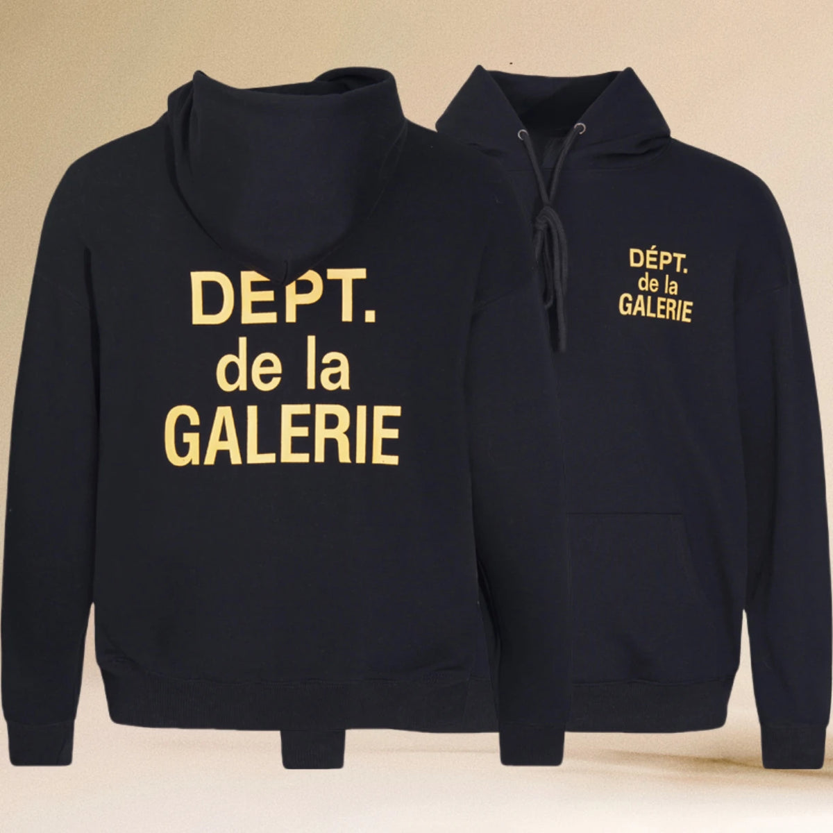 Pop Gallery Dept Hoodie with Letter Print